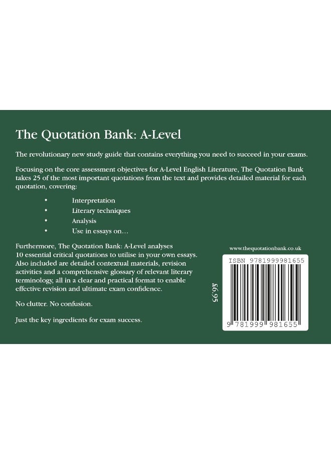 null - The Quotation Bank: Othello A-Level Revision and Study Guide for English Literature - Image 1