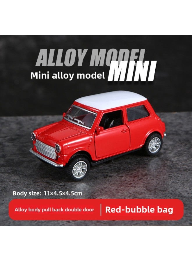 [bag] 1:36 Alloy Car Simulation Car Model Boy Children's Toy Car Gift Ornaments-Color:(bubble Bag) 1:36mini Red  - Image 1