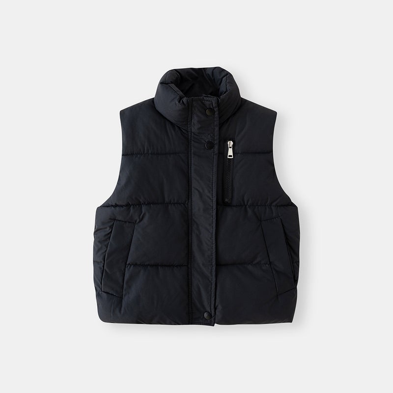 Boys' Winter Vest Korean Style Children'S Zip-Up Vest Baby Thickened Cotton Coat - Image 3