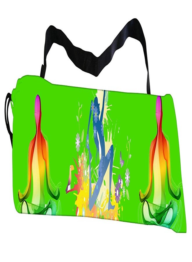 Active Elements Breathable Fabric & Printed Yoga mat Cover/Bag for 3 or 4 mm Standard Size. Yoga Cover Flat : 7 x 26 inch - Image 3