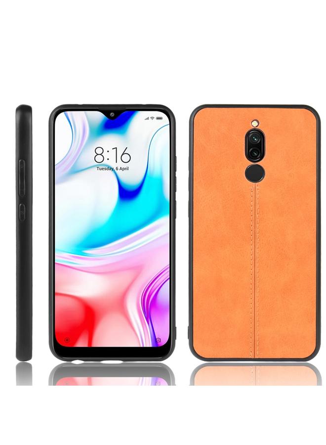 Case For Xiaomi Redmi 8 Shockproof Sewing Cow Pattern Skin PC + PU + TPU Case