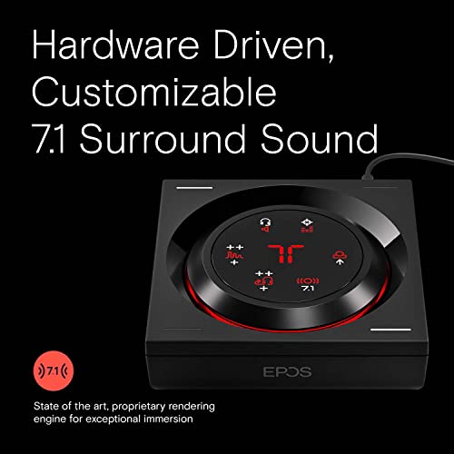 EPOS GSX 1000 2nd Edition Dac Amp Audio Amplifier/External USB Sound Card with 7.1 Surround Sound, Side Tone, Gaming DAC and EQ, Headphone Amp Compatible with Windows, Mac, Laptops and Desktops - Image 3