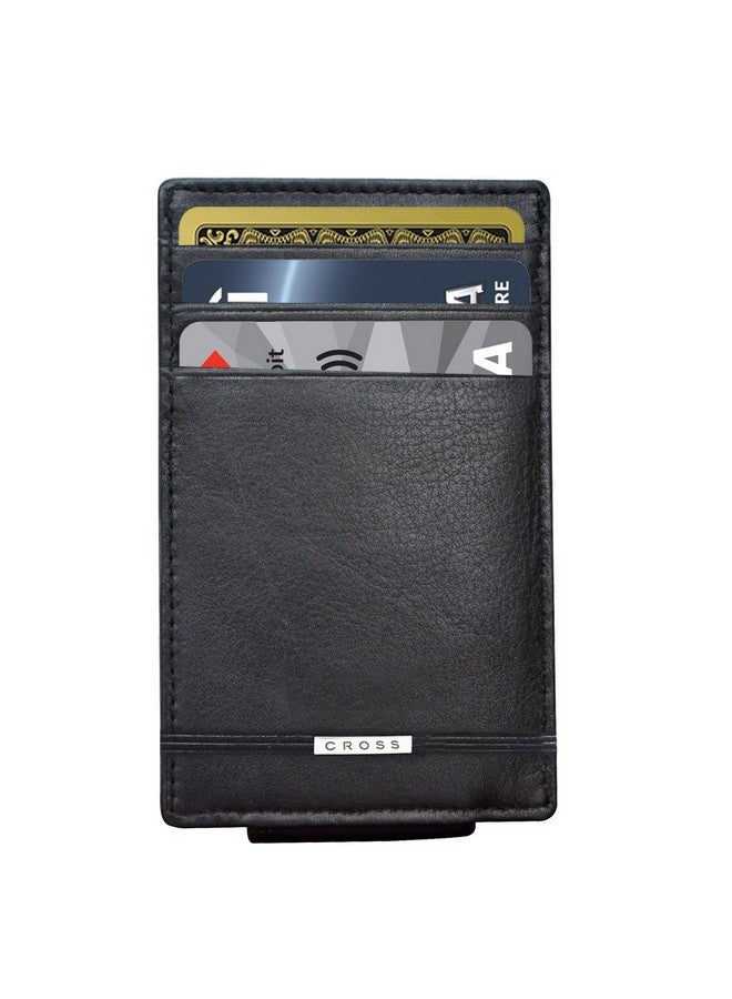 Cross مشبك نقود جلد أسود كلاسيكي للرجال (AC018399N-1) - Image 4