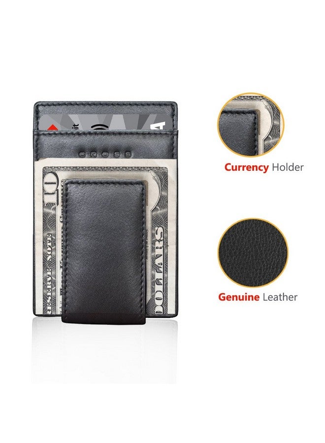 Cross مشبك نقود جلد أسود كلاسيكي للرجال (AC018399N-1) - Image 5