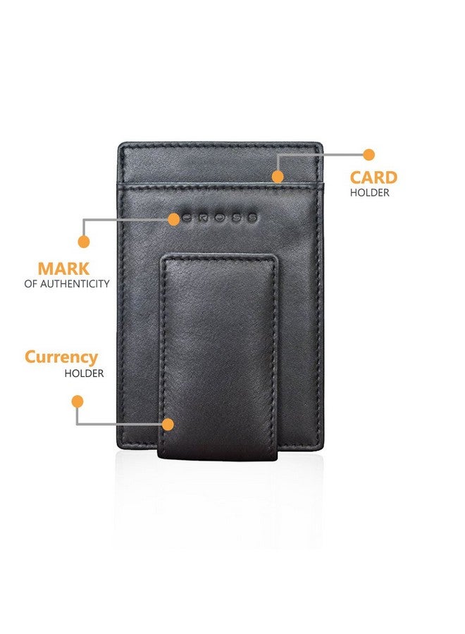 Cross مشبك نقود جلد أسود كلاسيكي للرجال (AC018399N-1) - Image 3