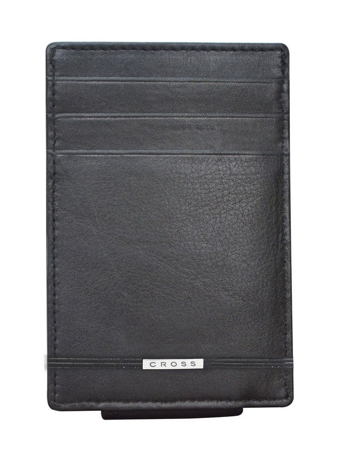 Cross مشبك نقود جلد أسود كلاسيكي للرجال (AC018399N-1) - Image 1