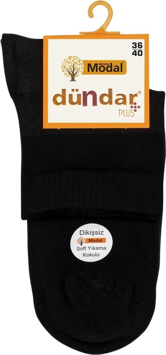Dündar Women's Modal Konç Plus Socks 6937- 12 Pieces 