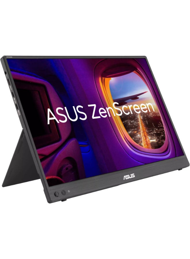 أسوس 16 Inch ZenScreen Portable Monitor, WUXGA IPS (1920x1200), 16:10, Dual USB-C, Mini HDMI, Power Delivery Pass-Through, Auto-Rotate, Eye Care Technology MB16FC Black Black - Image 2