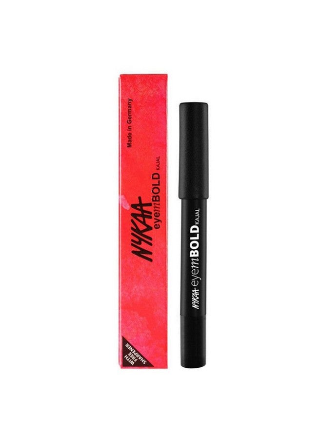 Nykaa Eyem Bold Kajal With Free Sharpener - Deep Black 001 - Image 1
