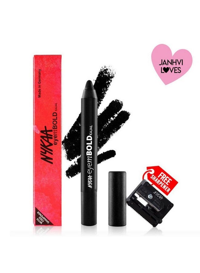 Nykaa Eyem Bold Kajal With Free Sharpener - Deep Black 001 - Image 4
