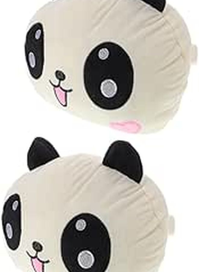 2Pcs Panda Car Neck Pillow Plush Headrest Cushion for Neck Support in Car Office Home - Image 1