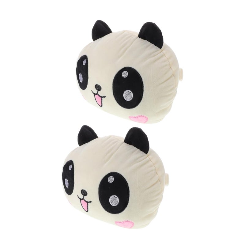 2Pcs Panda Car Neck Pillow Plush Headrest Cushion for Neck Support in Car Office Home - Image 2