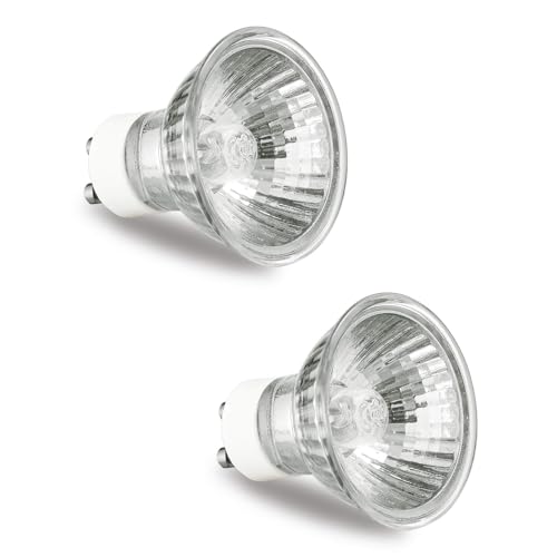 GODONLIF GU10 Halogen Bulb 120V 50W Halogen Light Bulbs for Candle Warmer Lamp, GU10+C, MR16 with Glass Cover, 2700K Warm White, Dimmable, Pack of 2 - Image 1
