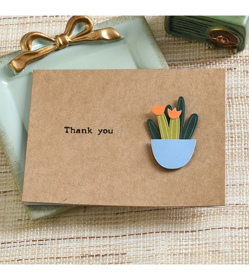 24 Sheets Aesthetic Ins Style Greeting Cards Three Dimensional Birthday Blessings Thanksgiving Gift - Image 3