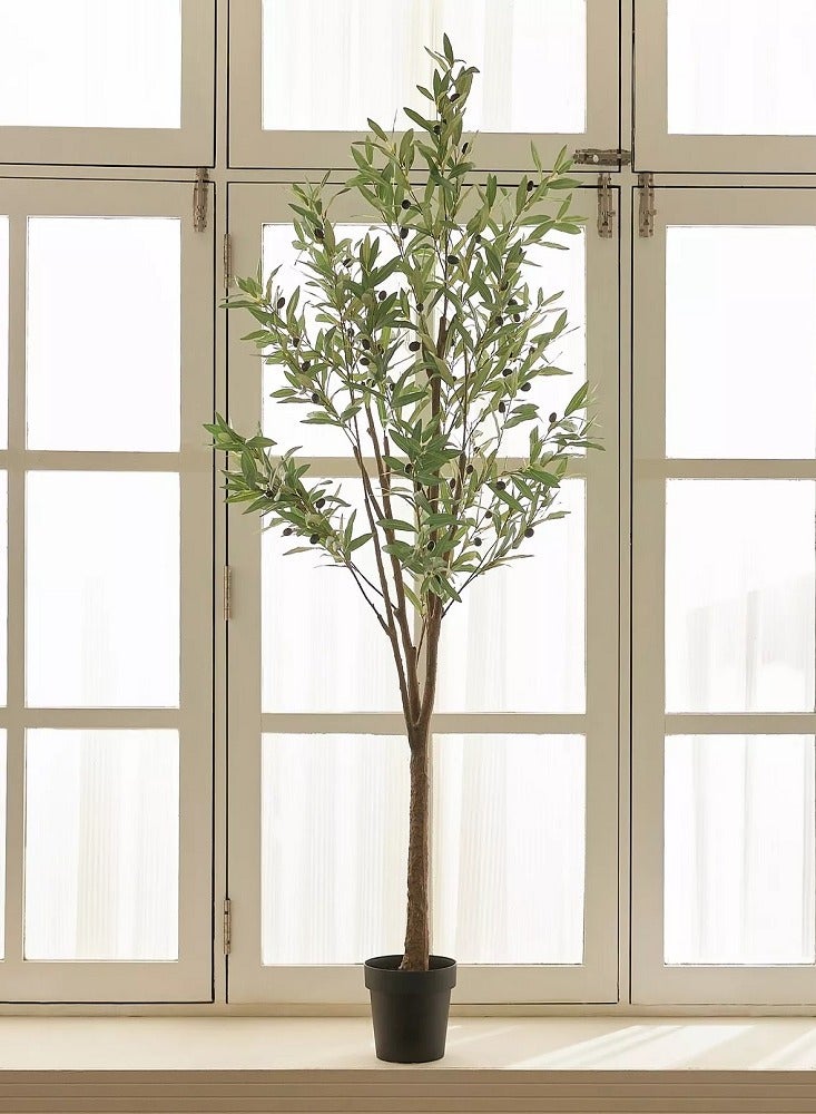 Generic Artificial Olive Tree 150 CM - A Touch of Elegance That Lasts - artificial olive tree, olive tree, artificial plants, home decor, office decor, indoor decor, outdoor decor, artificial trees, decoration, gifts.  - Image 1