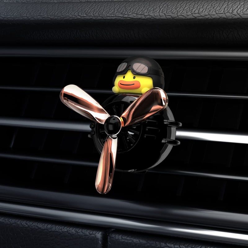 Yokosea Pilot Black Warrior Rotating Propeller Car Diffuser Automotive Air Outlet Fan Creative Car Perfume Decoration - Image 2