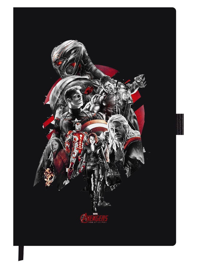 Theodor دفتر مصمم A5 سميك بغلاف أسود من أفنجرز - Image 1