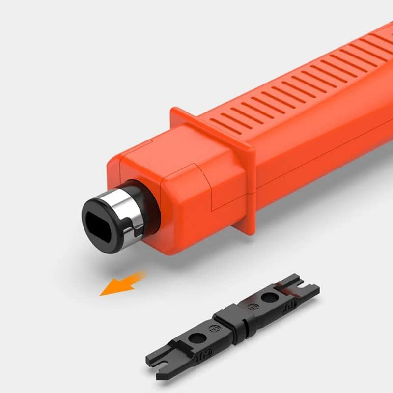 XIKKART RJ45 Punch Down Tool, Impact Networking Punching Tool, Multifunctional Wire stripper Cutter Tool Ethernet Punching Tool For All Types Of 110 Modules For CAT5/6, CAT5E/6E Network Cables - Image 5