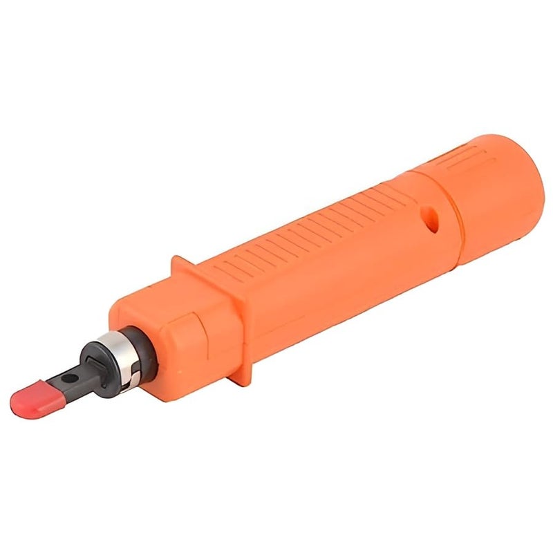 XIKKART RJ45 Punch Down Tool, Impact Networking Punching Tool, Multifunctional Wire stripper Cutter Tool Ethernet Punching Tool For All Types Of 110 Modules For CAT5/6, CAT5E/6E Network Cables - Image 1