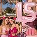 SUWEN 40 Inch Pink Large 15 Number Balloons Big Foil Helium Number Balloons 09 Jumbo Happy 15th Mylar Birthday Party Decorations for Girl or Women 51 Anniversary Party Supplies - Image 4