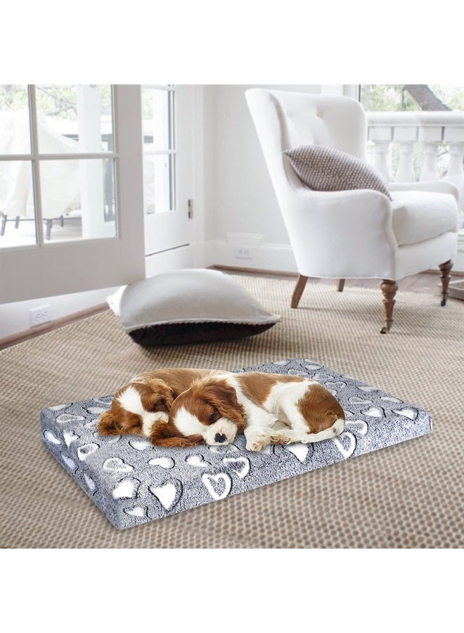VANKEAN Dog Crate Mat Reversible Cool and Warm, Stylish Dog Bed for Crate with Waterproof Inner Linings and Removable Machine Washable Cover, Firm Support Dog Pad for Small to XX-Large Dogs, Grey - Image 2