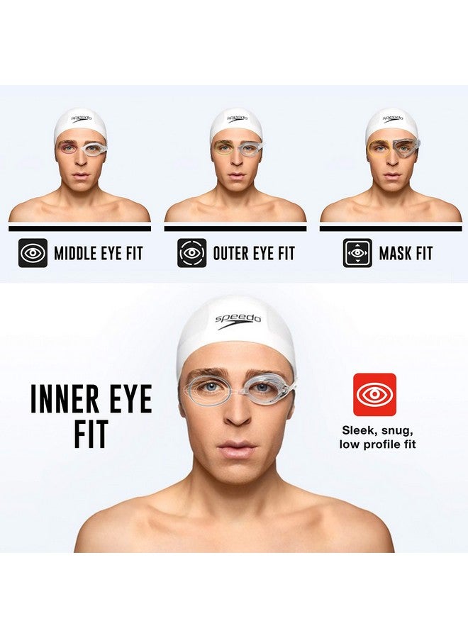 speedo نظارات سباحة للجنسين من سبيد سوكت 2.0، لون أسود؛ فضي عاكس - Image 3
