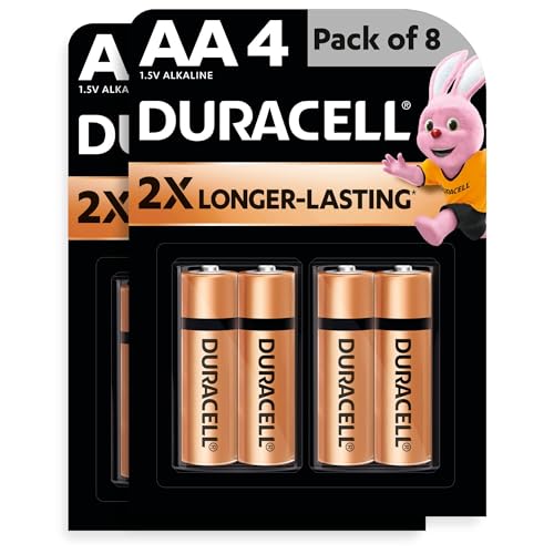 Duracell بطارية دوراسيل القلوية AA، عبوة من 8، للأجهزة اليومية، الساعة، اللعبة، التحكم عن بعد - Image 1