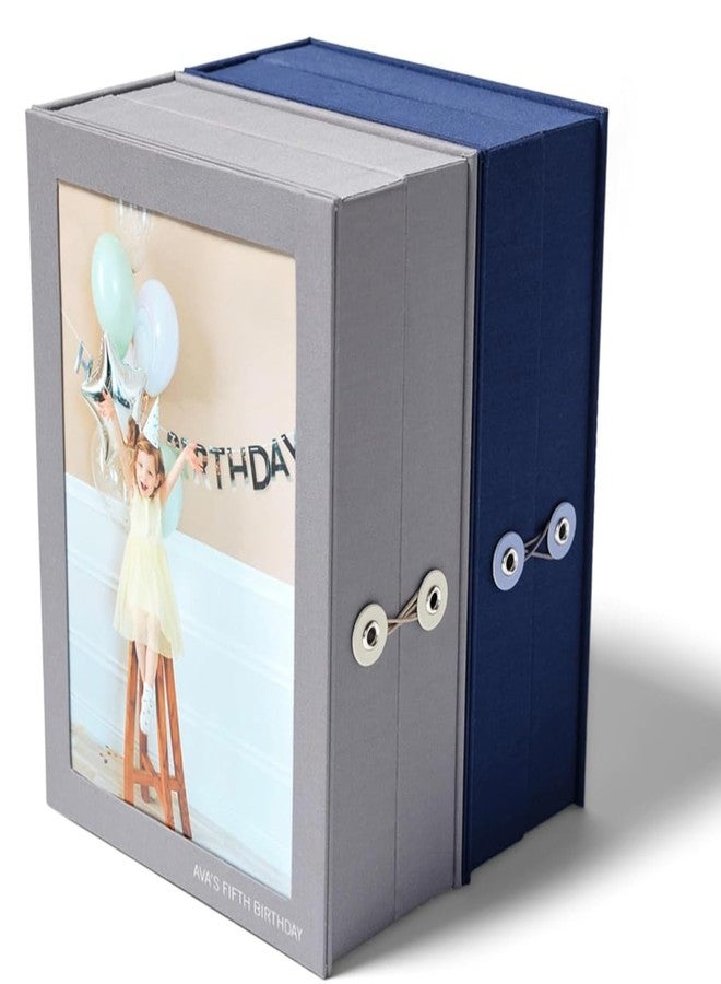 Savor Small Baby Story Box Fabric Photo Frame with Keepsake Box for Newborn Picture, First Tooth, Hospital Bracelet, Sonogram, New Baby Announcement Gift - Image 2