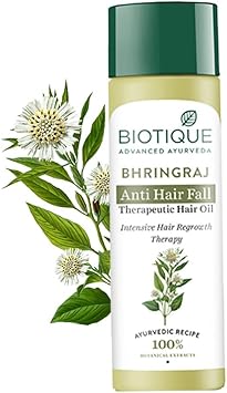 Biotique Bio Bhringraj Therapeutic Oil For Falling Hair Regrowth Treatment 200ml - Image 1