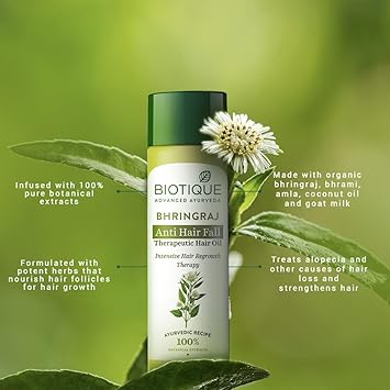 Biotique Bio Bhringraj Therapeutic Oil For Falling Hair Regrowth Treatment 200ml - Image 4