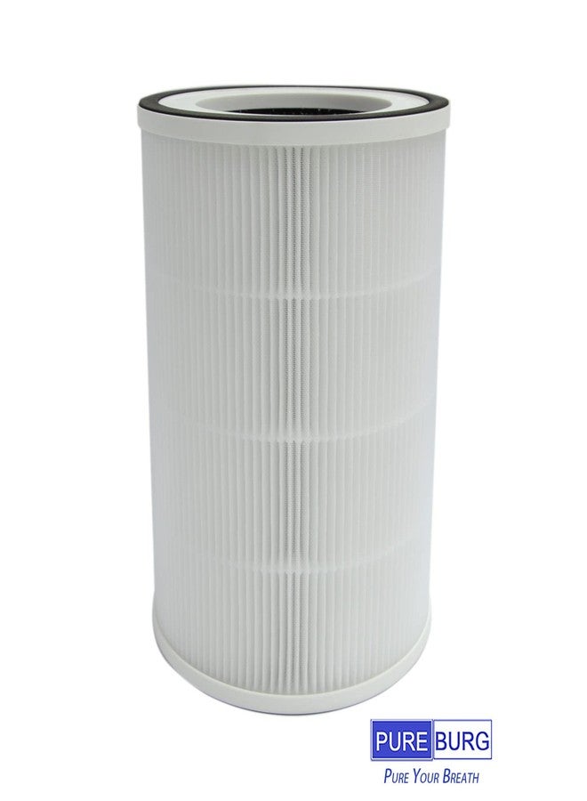 PUREBURG فلتر بديل من بيوربيرج متوافق مع جهاز تنقية الهواء هيموكس HIMOX-H10، عبوة من قطعتين، فلتر H13 HEPA رباعي المراحل، فلتر كربون نشط لتنقية الهواء من الغبار والمركبات العضوية المتطايرة - Image 2