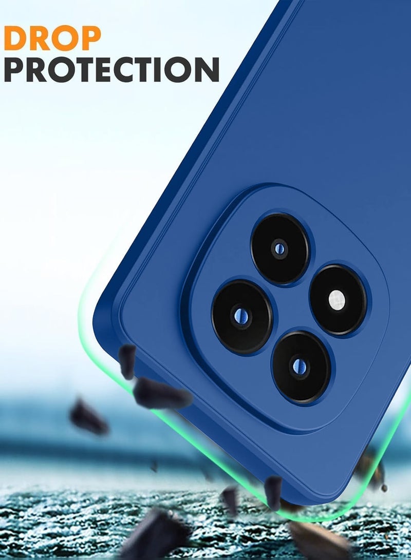 دبليو تيك غطاء هاتف شاومي ريدمي نوت 15 برو+ 5G 2025 من السيليكون السائل الناعم (MCRPSN) - أزرق بحري - Image 3