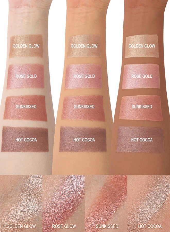 UCANBE Cream Bronzer for Face & Body, Natural Golden Sun-Kissed Glow Highlighter, Luminous Buildable Coverage for Long Lasting Bronzed Glow, Lightweight Brighten Contour Multi-Use Makeup Palette - Image 3