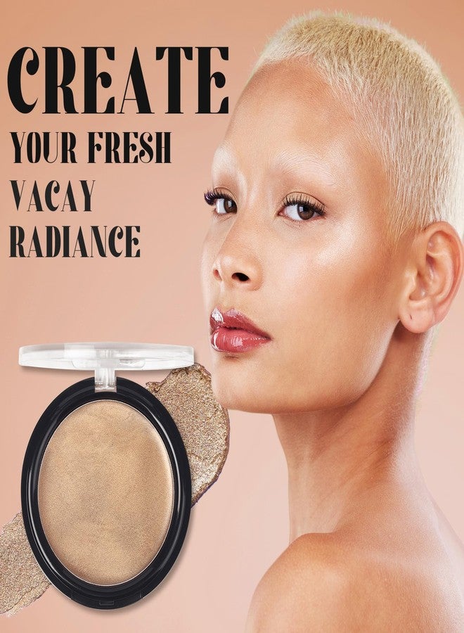 UCANBE Cream Bronzer for Face & Body, Natural Golden Sun-Kissed Glow Highlighter, Luminous Buildable Coverage for Long Lasting Bronzed Glow, Lightweight Brighten Contour Multi-Use Makeup Palette - Image 4