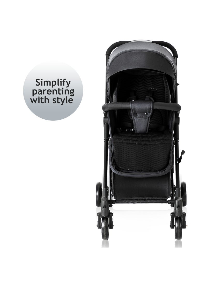 Teknum Stroller With Rocker with Red Fashion Diaper tote Bag- Black - Image 4