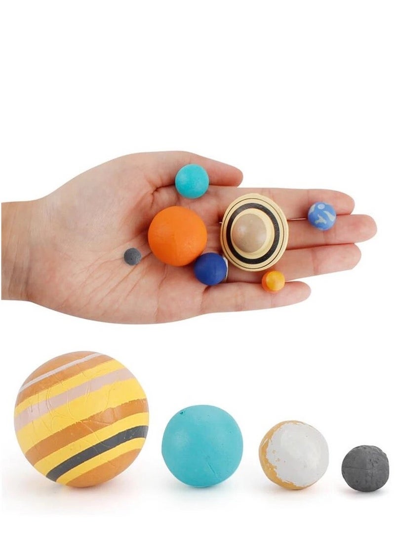 Nine Planets Model, Solar System Planet, Figure Playsets Collection Educational Toy for Astronomy Enthusiast, Fit for Toddlers and Kids - Image 2