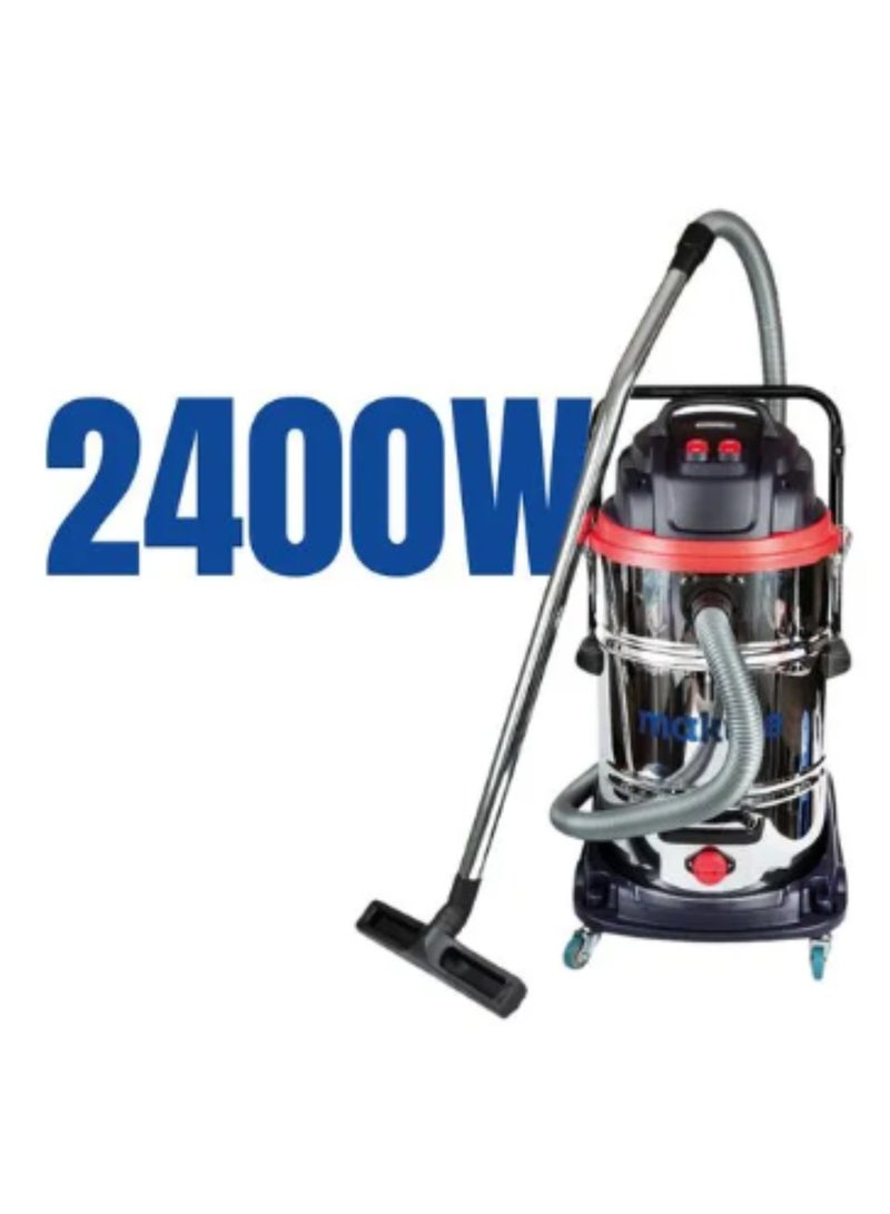 ماكيوت مكنسة كهربائية رطبة وجافة، سعة 60 لتر، قوة 2400 واط، شفط قوي ≥19 كيلو باسكال، تدفق هواء عالي 35 لتر/ثانية لتنظيف المنزل والمكتب، VC121-60 - Image 3