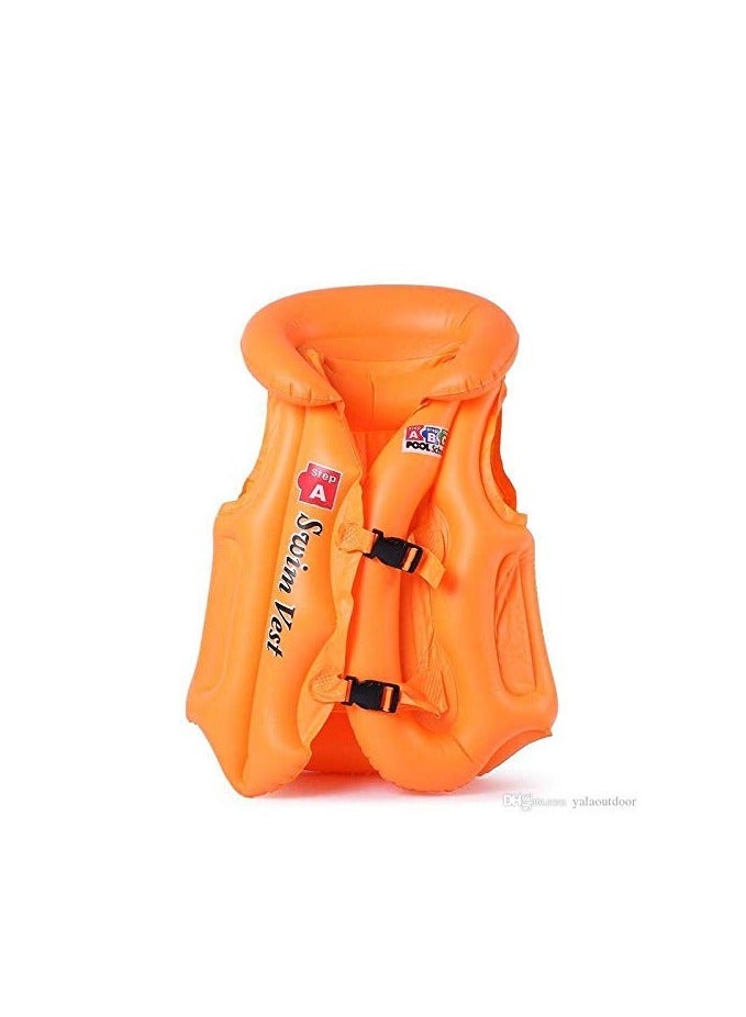 MUMS PLANET Kids Inflatable Swim Vest Jacket - Life Saving Life Guard for Kids Survival Suit Child Life Vest Children Life Jacket Water Sport Kids Life Vest for 3 to 6 Year--Life jacket for children -Children's floats-- Floats - Swimming pool and beach supplies - Float - Image 1