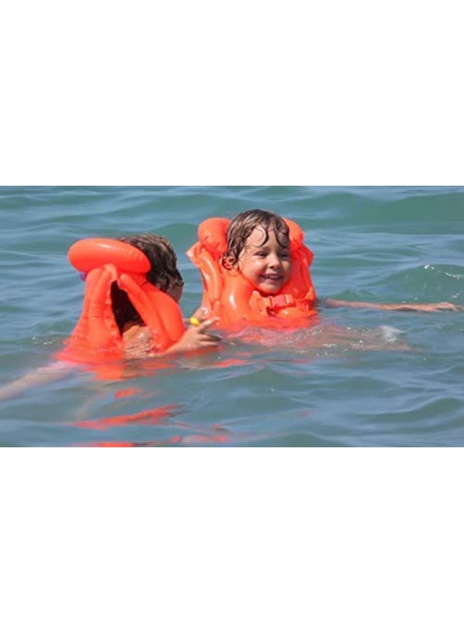 MUMS PLANET Kids Inflatable Swim Vest Jacket - Life Saving Life Guard for Kids Survival Suit Child Life Vest Children Life Jacket Water Sport Kids Life Vest for 3 to 6 Year--Life jacket for children -Children's floats-- Floats - Swimming pool and beach supplies - Float - Image 5