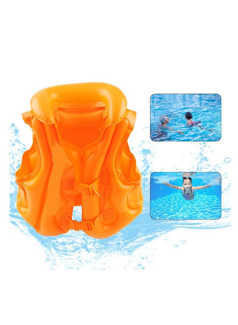 ممز بلانيت سترة سباحة قابلة للنفخ للأطفال - سترة إنقاذ حياة للأطفال بدلة نجاة سترة نجاة للأطفال سترة نجاة للرياضات المائية سترة نجاة للأطفال من سن 3 إلى 6 سنوات--لايف جاكت للأطفال-عوامات اطفال--عوامات - مستلزمات حمام السباحه و البحر -عوامه - Image 3