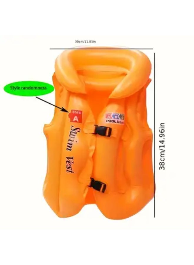 ممز بلانيت سترة سباحة قابلة للنفخ للأطفال - سترة إنقاذ حياة للأطفال بدلة نجاة سترة نجاة للأطفال سترة نجاة للرياضات المائية سترة نجاة للأطفال من سن 3 إلى 6 سنوات--لايف جاكت للأطفال-عوامات اطفال--عوامات - مستلزمات حمام السباحه و البحر -عوامه - Image 2