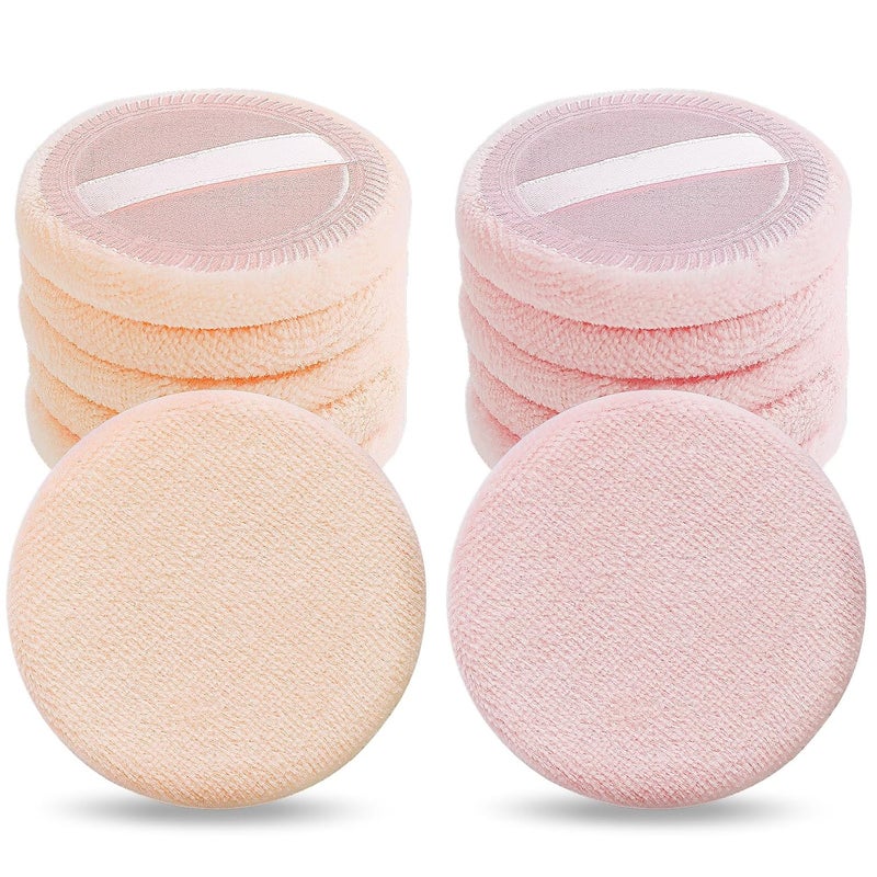 Sibba Beauty Blender Makeup Sponge 12 PCS Fluffy Make Up Foundation Applicator Face Blending Setting Pads Cosmetics Matte Loose Powder Body Paint Wet Dry Application Brushes (pink/skin color)