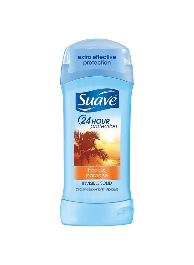 Suave 24 Hour Protection Tropical Paradise Invisible Solid Anti-Perspirant for Unisex - Image 1