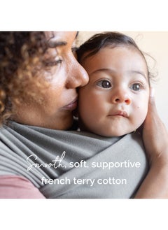 boba Wrap Baby Carrier Grey Original Stretchy Infant Sling Perfect For Newborn Babies And Children Up To 35 Lbs  - Image 4