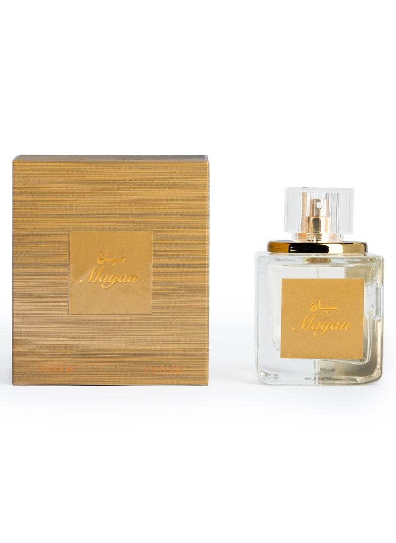Moin Mayan Perfume for Men and Women 100ml - Long Lasting Oud Perfume with Rose, Fruity, Woody, Aquatic and Amber Notes - Unisex Arabic Fragrance Gift  - Image 1
