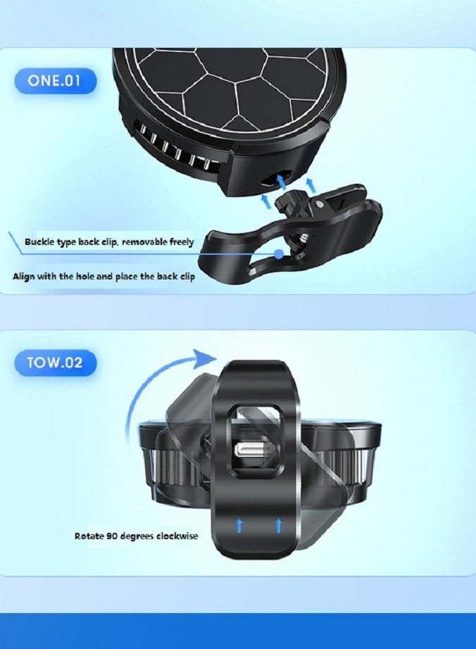 Phone Cooler, Semiconductor Cooling Fan Compatible with Magsafe, Portable Noiseless Cooling Game Artifact for PUBG, Live Vlog, for iOS/Android 4-6.7 Inch Phones - Image 4