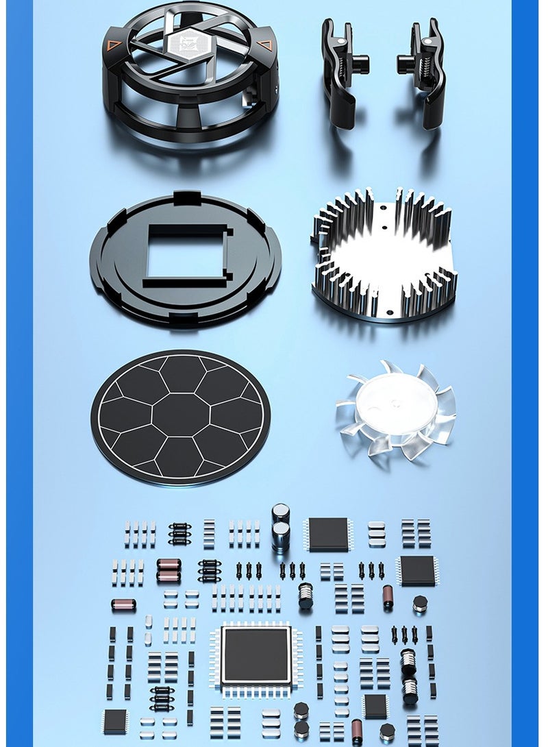 Phone Cooler, Semiconductor Cooling Fan Compatible with Magsafe, Portable Noiseless Cooling Game Artifact for PUBG, Live Vlog, for iOS/Android 4-6.7 Inch Phones - Image 3