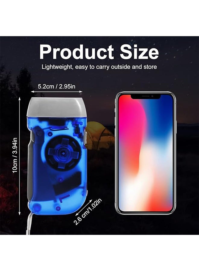 3 Pack Hand Crank Emergency Flashlight, No Battery Required,Portable Wind-Up Flashlight for Camping, Hiking, Outdoor, Home & Car Emergencies, Easy Use for Kids & Adults - Image 2