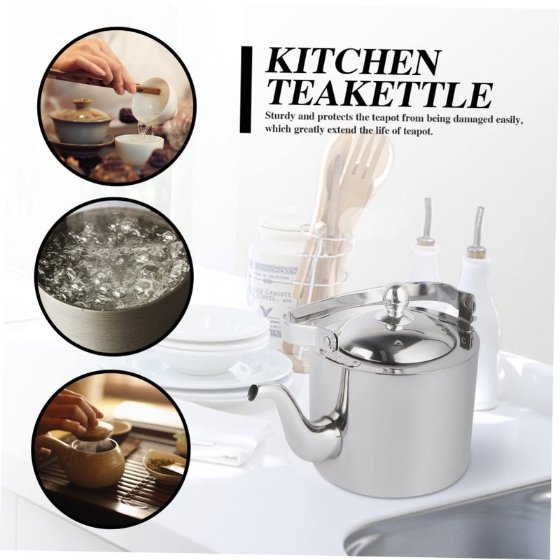 Large Capacity Stovetop Tea Kettle With Infuser And Strainer For Home - Image 4
