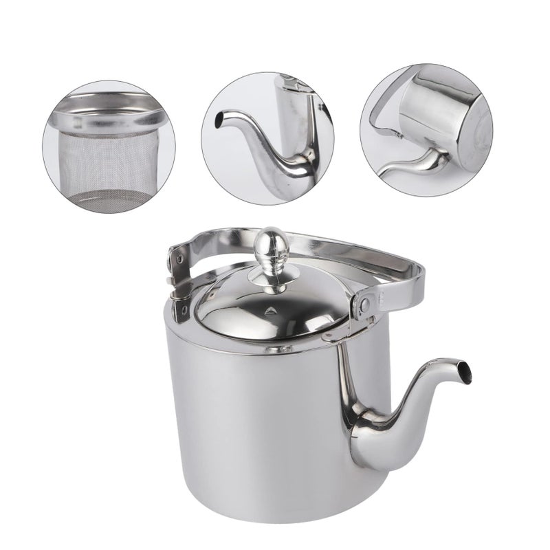 Large Capacity Stovetop Tea Kettle With Infuser And Strainer For Home - Image 3